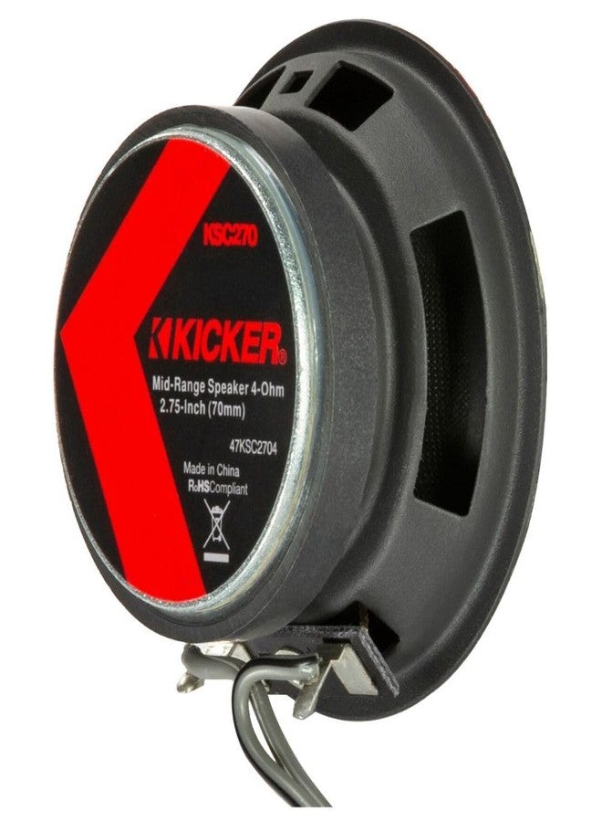 KICKER 47KSC2704 2.75" Mid-Range Speakers, 4ohm with Brackets for Select GM/Chrysler/Subaru/Jeep and Toyota Included - Image 4